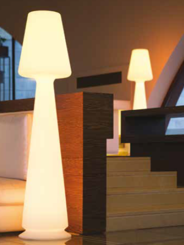 Monacis Chloe 165 LED Multicolor Buitenverlichting staande lamp wit kunststof